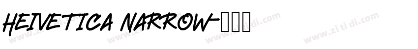 HeIvetica Narrow字体转换